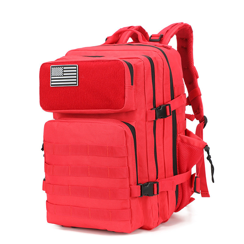 Mochila táctica de gran capacidad con bolsillos laterales