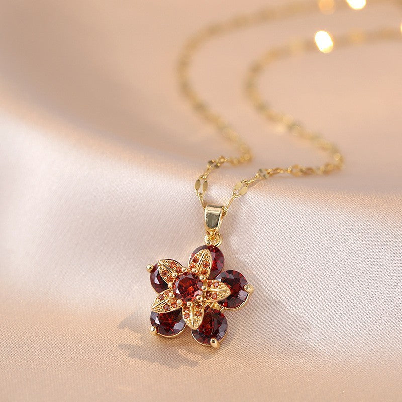 Elegant Titanium Steel Necklace – Bauhinia Collection and Assorted Models