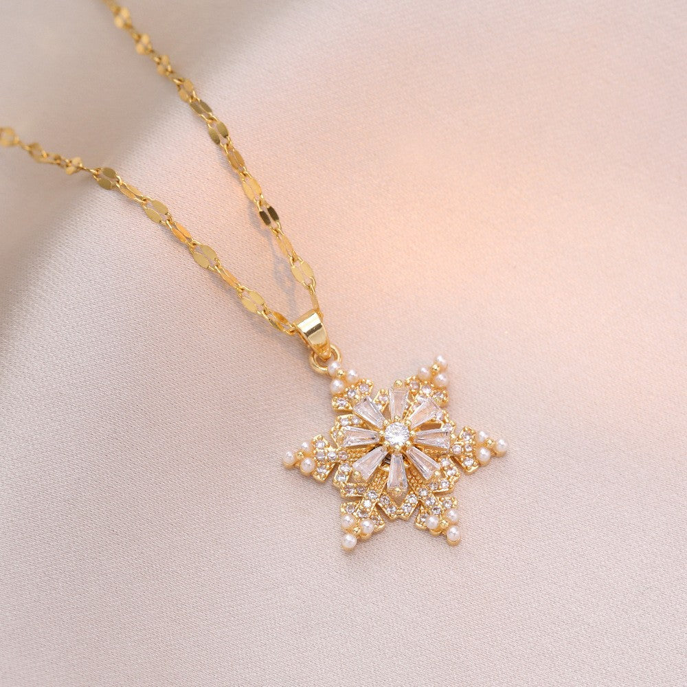 Elegant Titanium Steel Necklace – Bauhinia Collection and Assorted Models