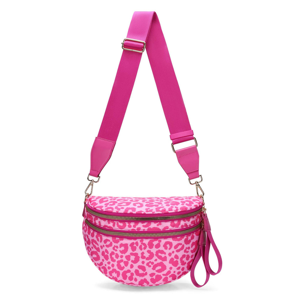 Bolso bandolera de moda con estampado de leopardo