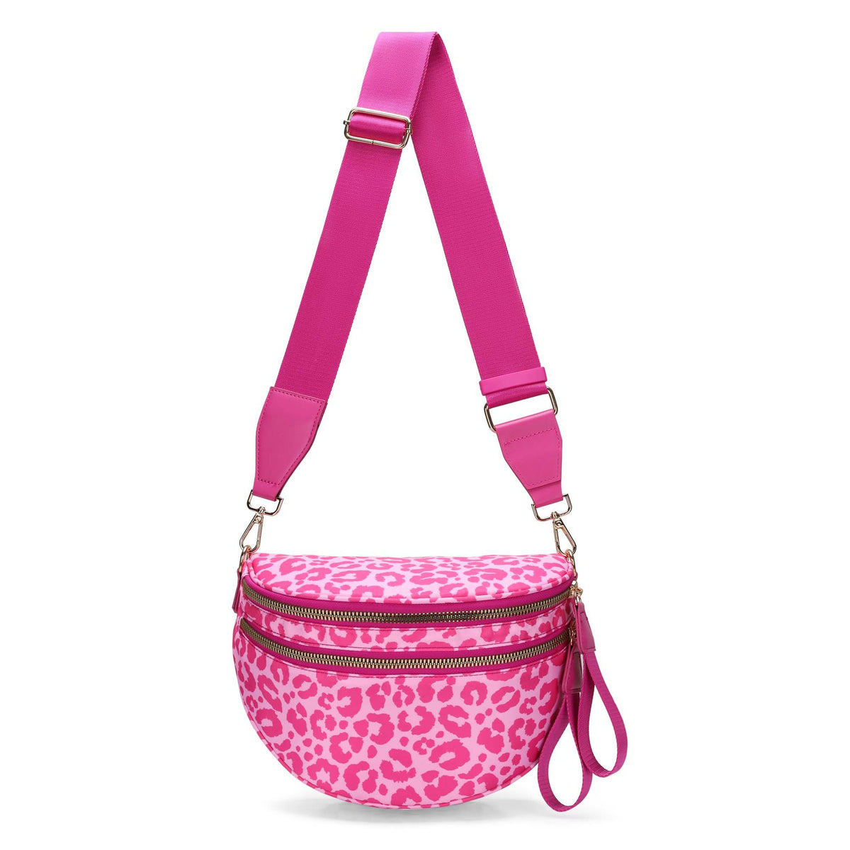 Bolso bandolera de moda con estampado de leopardo