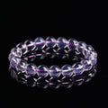 Pulsera de Cuentas de Cristal de Jade Púrpura Natural