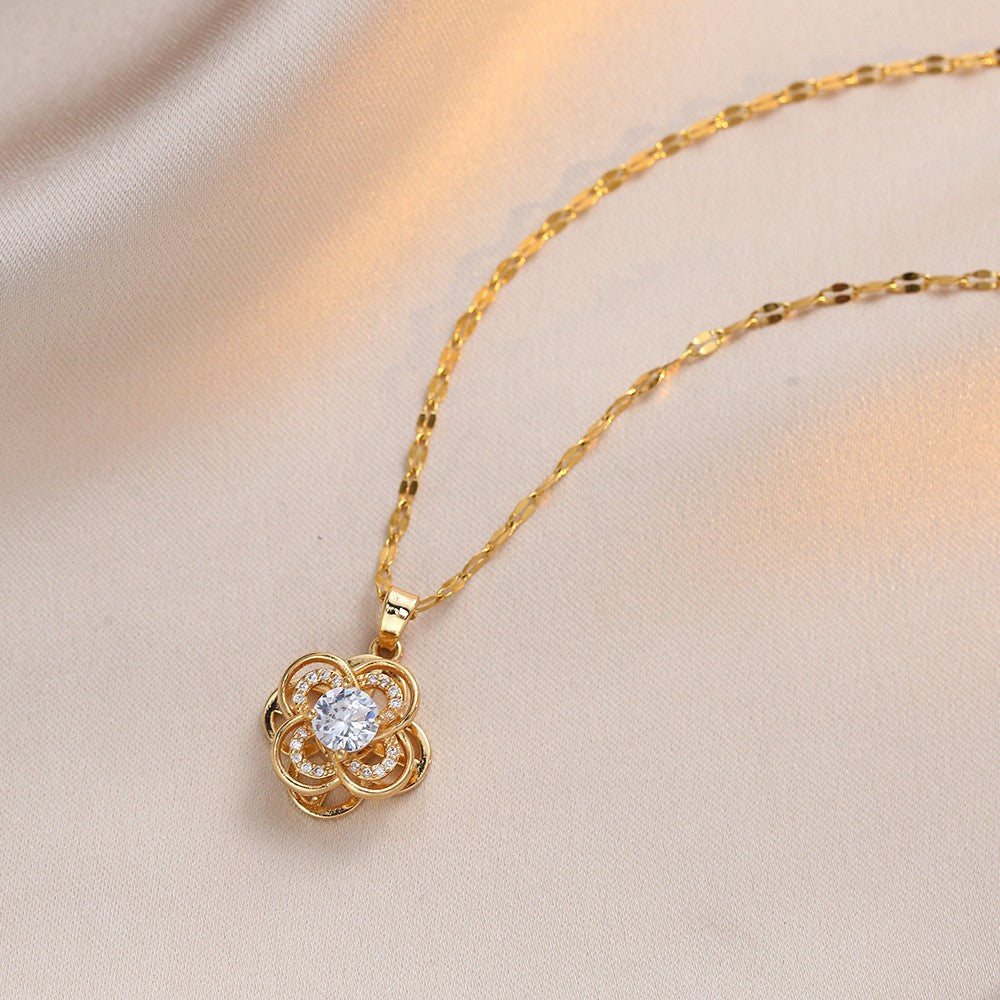 Elegant Titanium Steel Necklace – Bauhinia Collection and Assorted Models