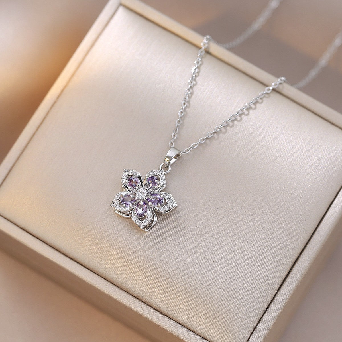 Elegant Titanium Steel Necklace – Bauhinia Collection and Assorted Models