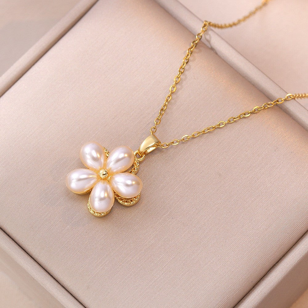 Elegant Titanium Steel Necklace – Bauhinia Collection and Assorted Models