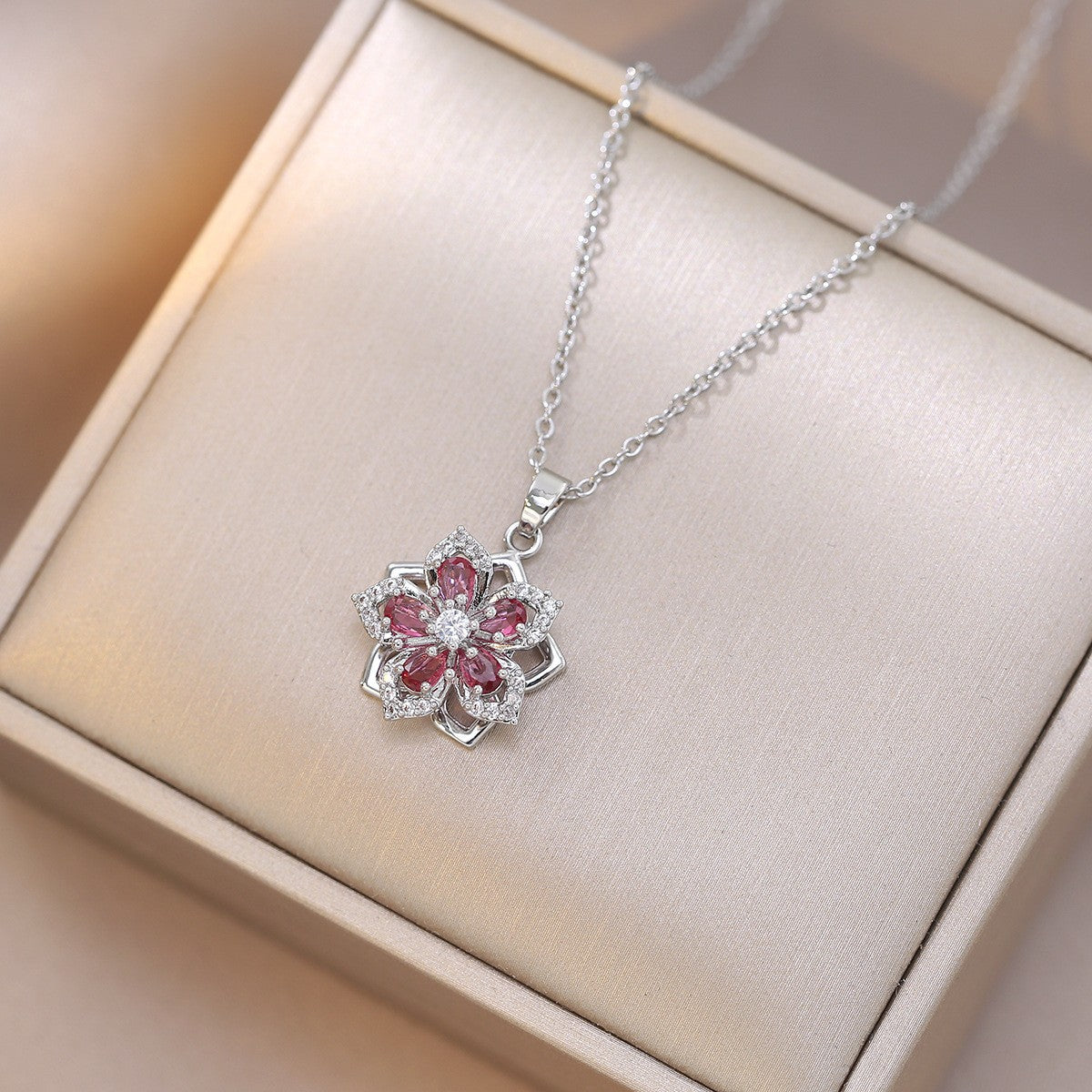 Elegant Titanium Steel Necklace – Bauhinia Collection and Assorted Models