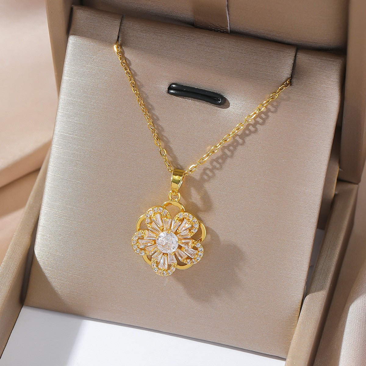 Elegant Titanium Steel Necklace – Bauhinia Collection and Assorted Models