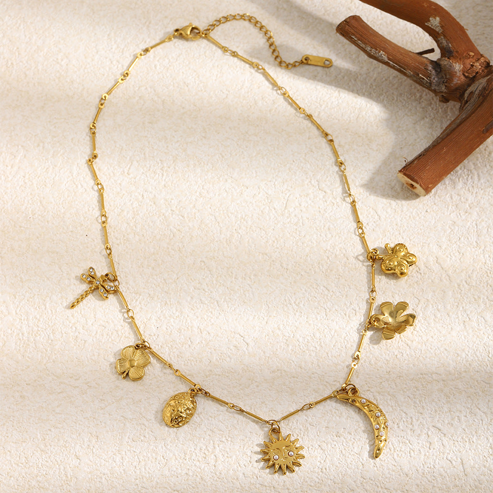 Collar Colgante Flor de Luna