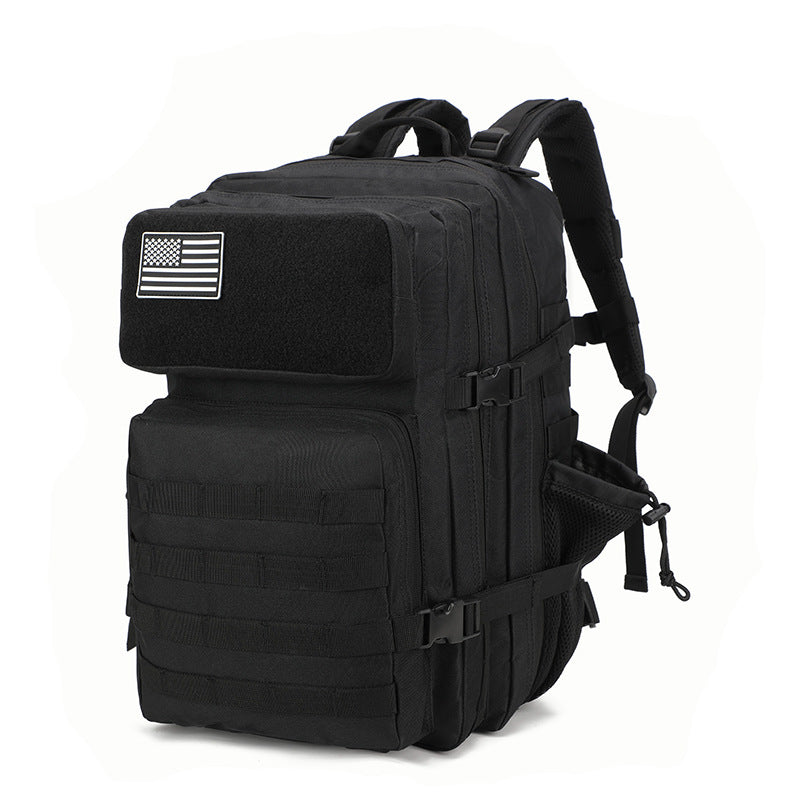 Mochila táctica de gran capacidad con bolsillos laterales