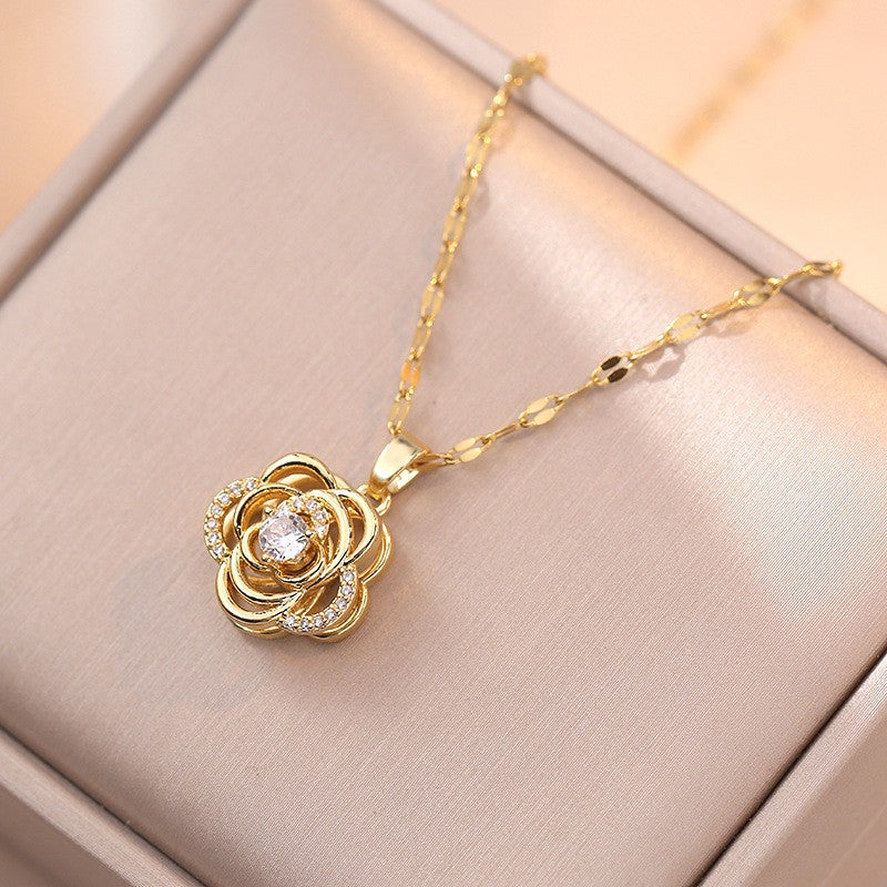 Elegant Titanium Steel Necklace – Bauhinia Collection and Assorted Models