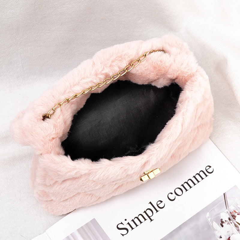 Plush shoulder bag