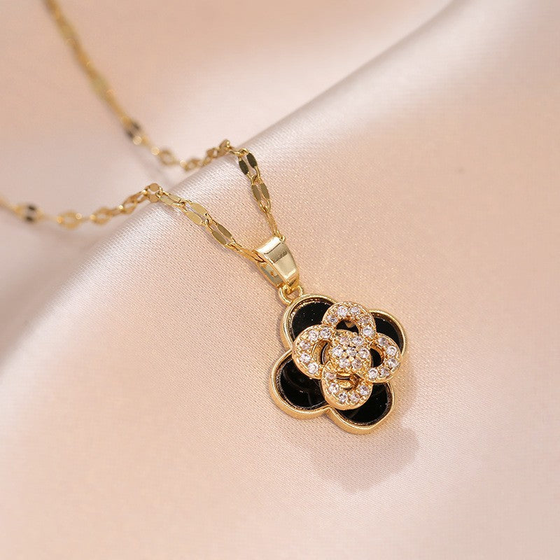 Elegant Titanium Steel Necklace – Bauhinia Collection and Assorted Models
