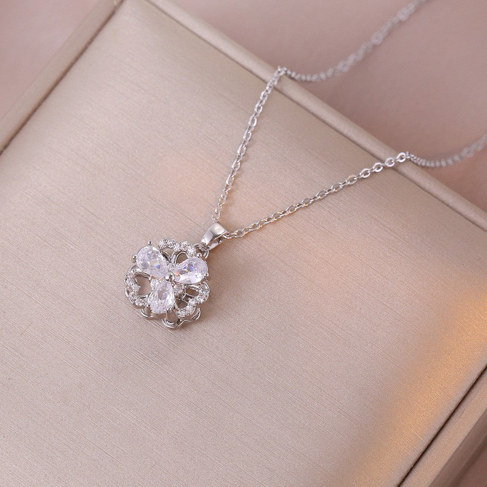 Elegant Titanium Steel Necklace – Bauhinia Collection and Assorted Models