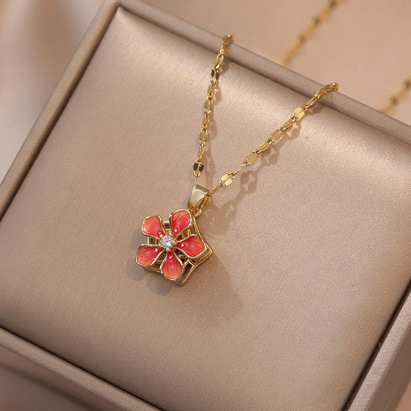 Elegant Titanium Steel Necklace – Bauhinia Collection and Assorted Models