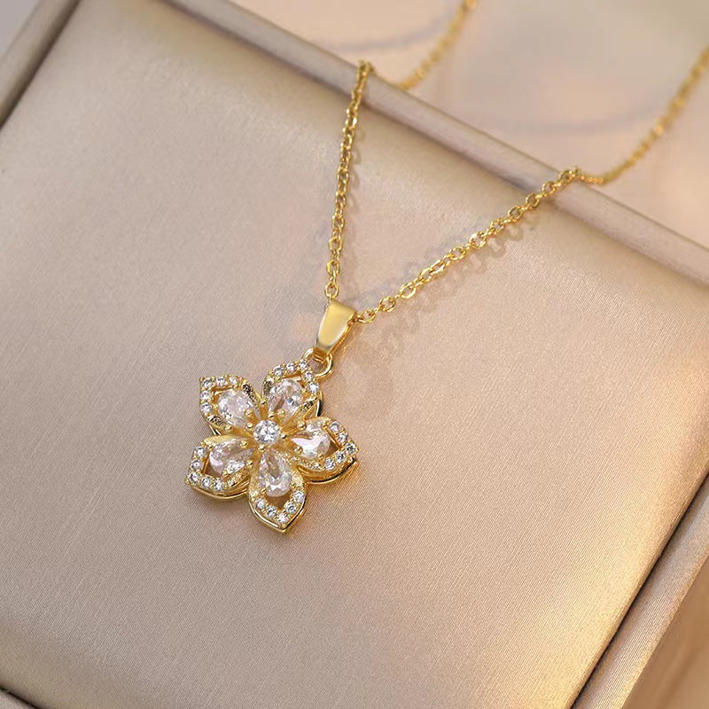 Elegant Titanium Steel Necklace – Bauhinia Collection and Assorted Models