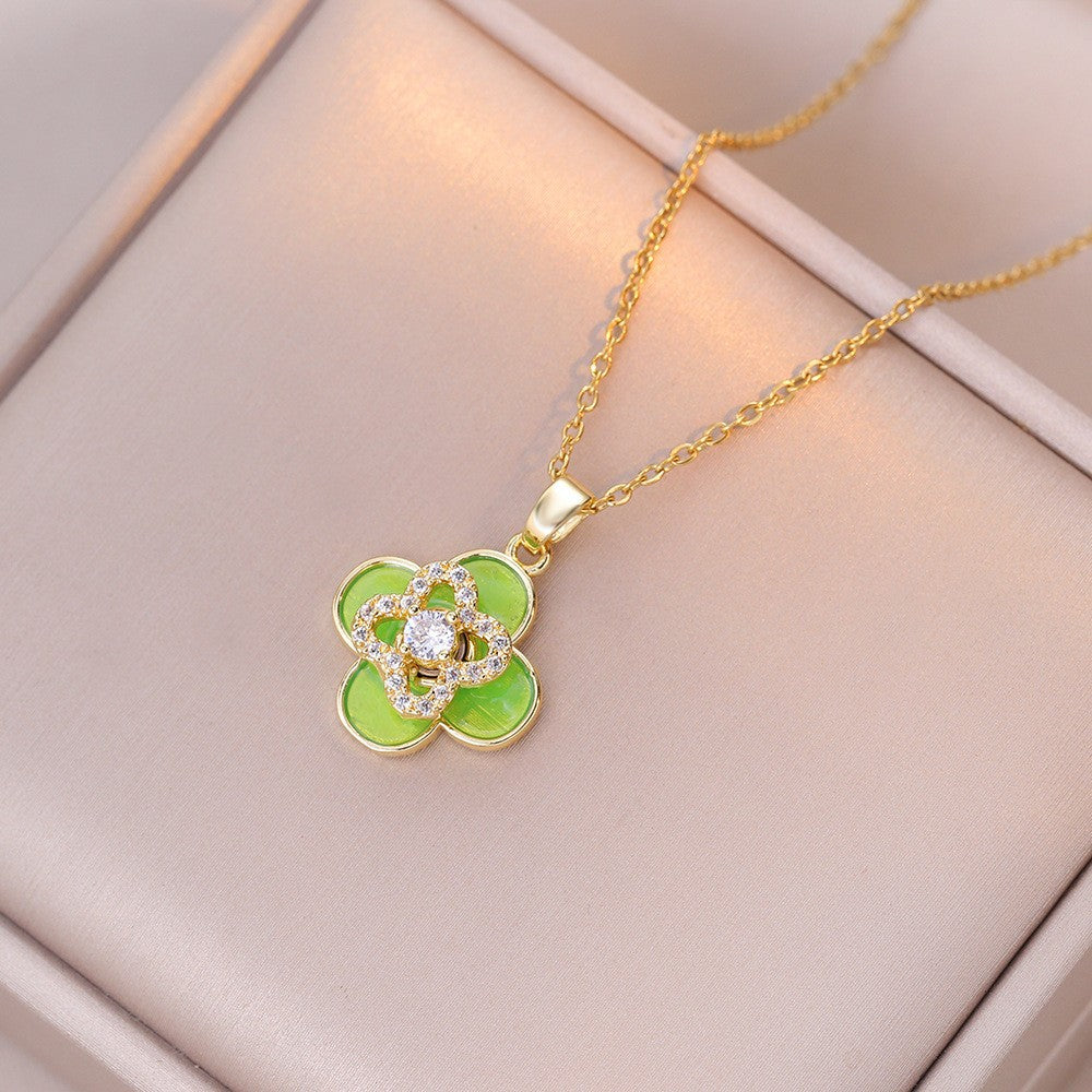 Elegant Titanium Steel Necklace – Bauhinia Collection and Assorted Models