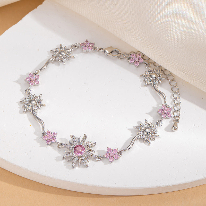 Pulsera Girasol con Circonitas para Mujer