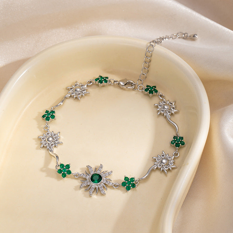 Pulsera Girasol con Circonitas para Mujer