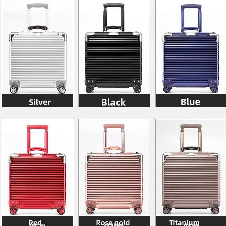 Aluminum-magnesium alloy trolley suitcase