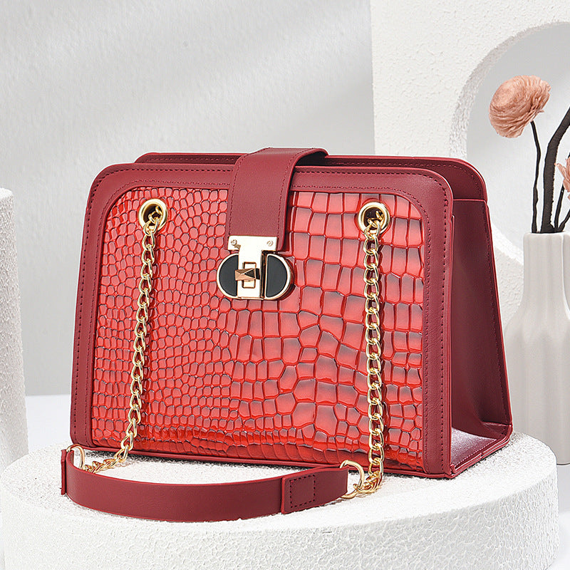 Bolso bandolera con cadena para mujer