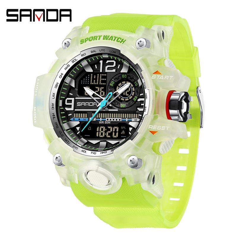 Reloj de pulsera transparente personalizado