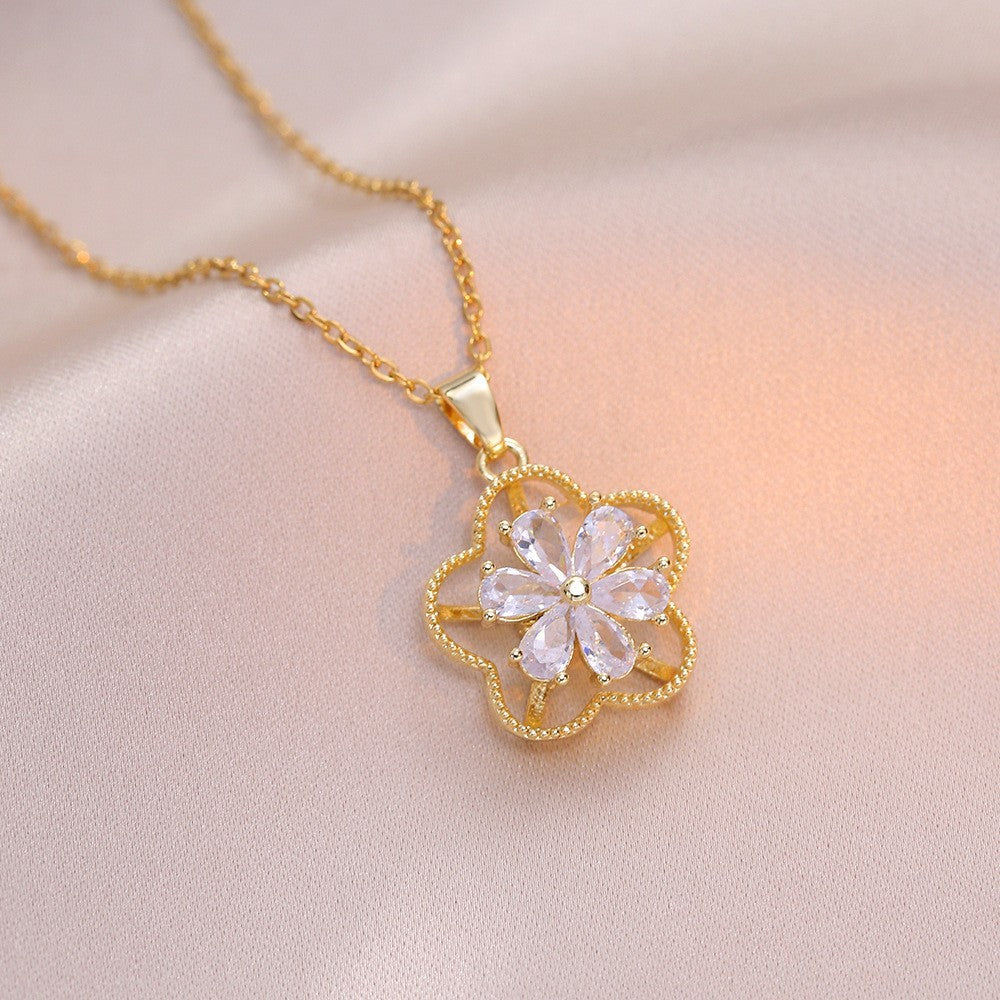 Elegant Titanium Steel Necklace – Bauhinia Collection and Assorted Models