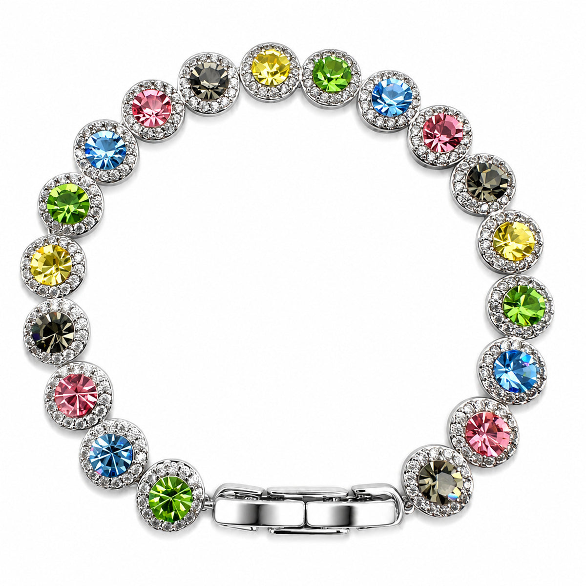 Pulsera Tenis de Lujo Cielo Estrellado con Circonitas