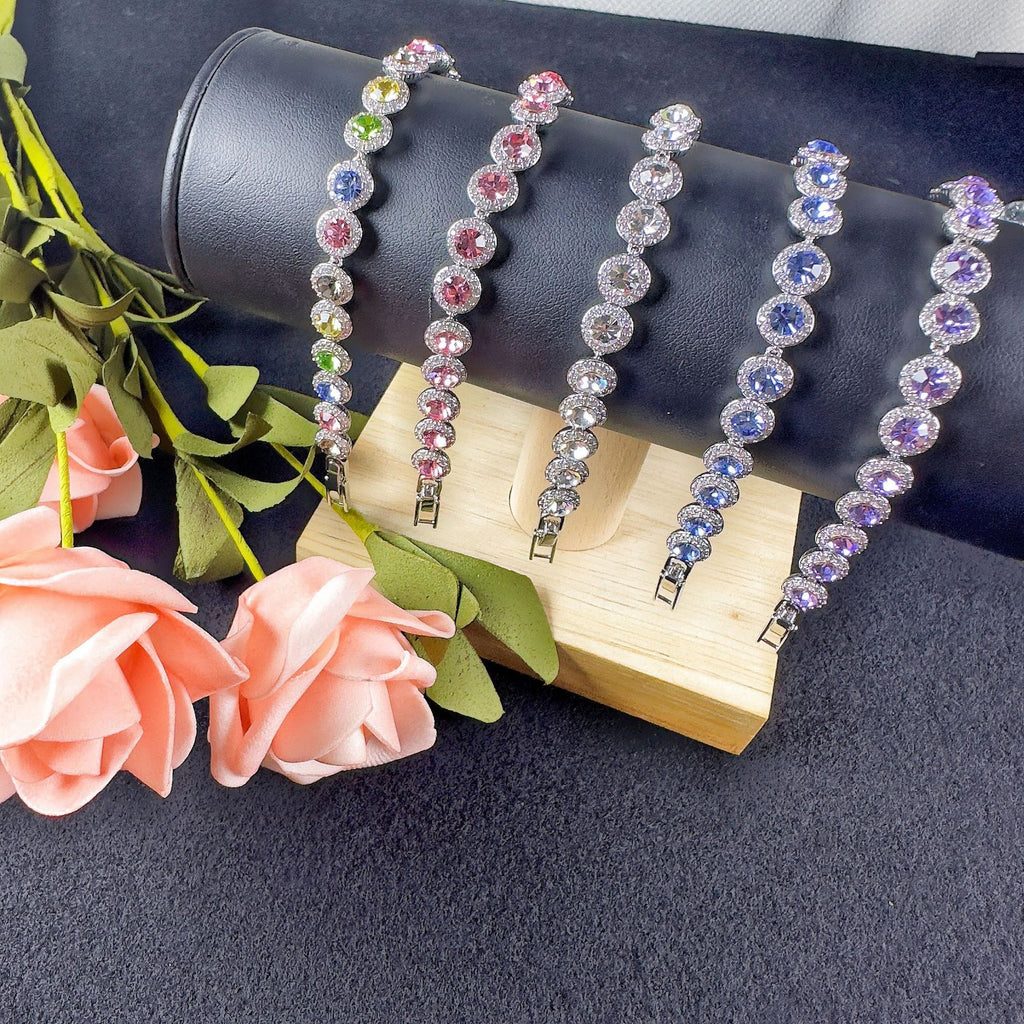 Pulsera Tenis de Lujo Cielo Estrellado con Circonitas
