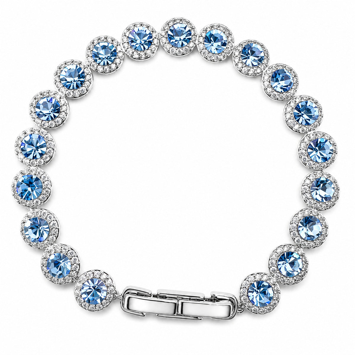 Pulsera Tenis de Lujo Cielo Estrellado con Circonitas