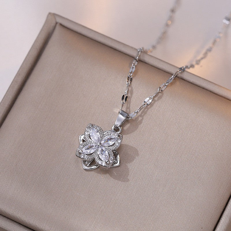 Elegant Titanium Steel Necklace – Bauhinia Collection and Assorted Models