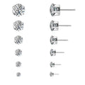 Pendientes de Circonita con Engaste de Seis Garras – Unisex
