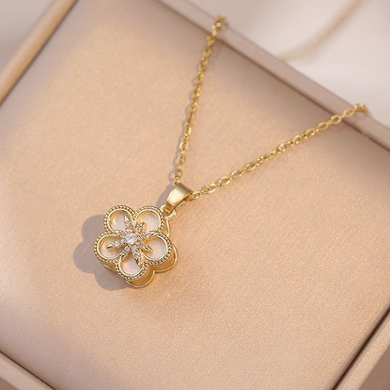 Elegant Titanium Steel Necklace – Bauhinia Collection and Assorted Models