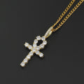 Collar con Colgante de Cruz de Circonita para Hombre