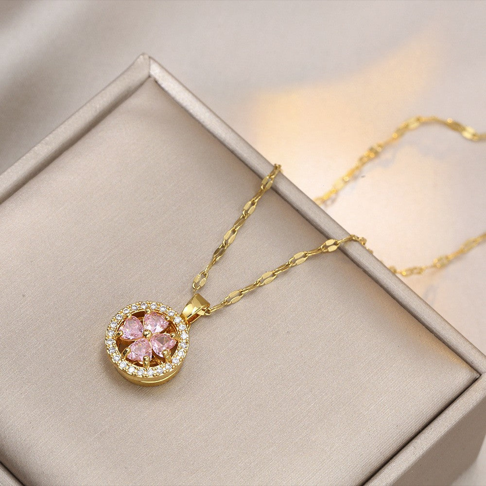 Elegant Titanium Steel Necklace – Bauhinia Collection and Assorted Models
