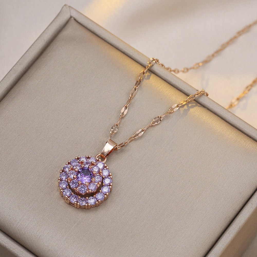 Elegant Titanium Steel Necklace – Bauhinia Collection and Assorted Models