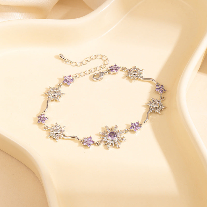 Pulsera Girasol con Circonitas para Mujer