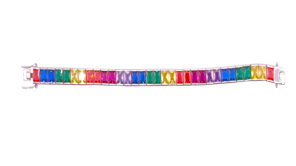 Pulsera   Arcoíris Platino