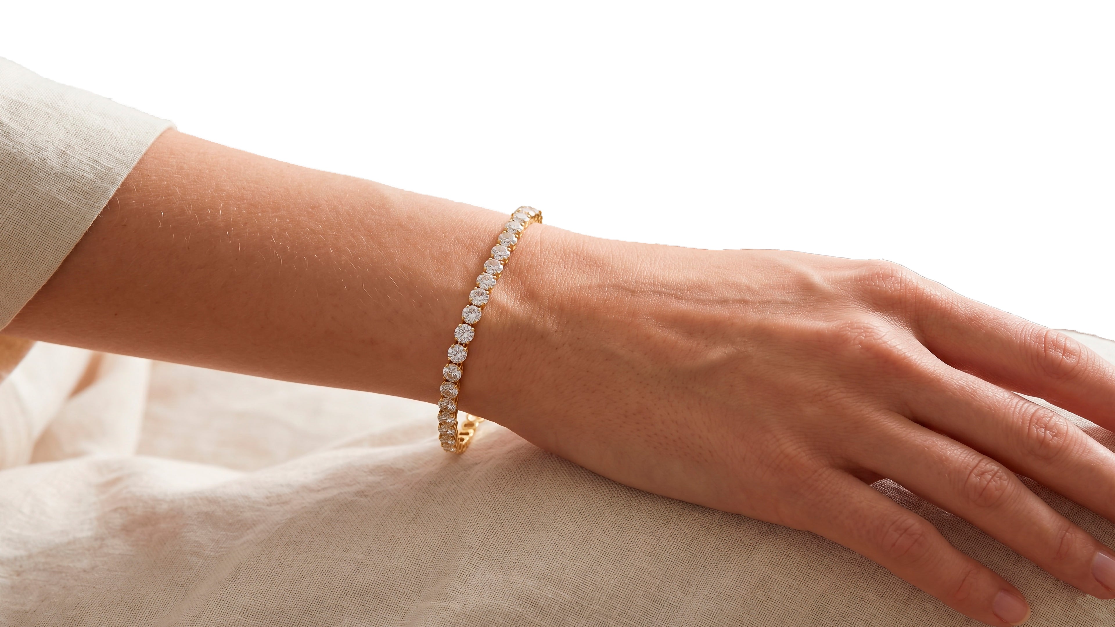 Pulsera Riviera Classic Gold 3mm