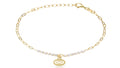 Pulsera Infinito de Plata con Baño de Oro y Circonitas Brillantes