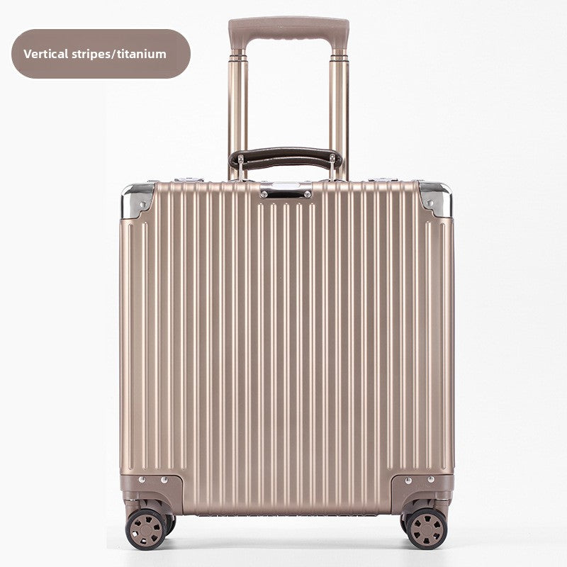 Aluminum-magnesium alloy trolley suitcase