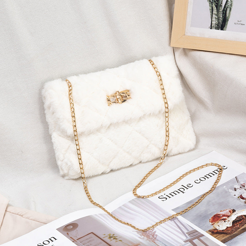 Plush shoulder bag