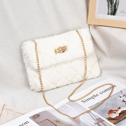 Plush shoulder bag
