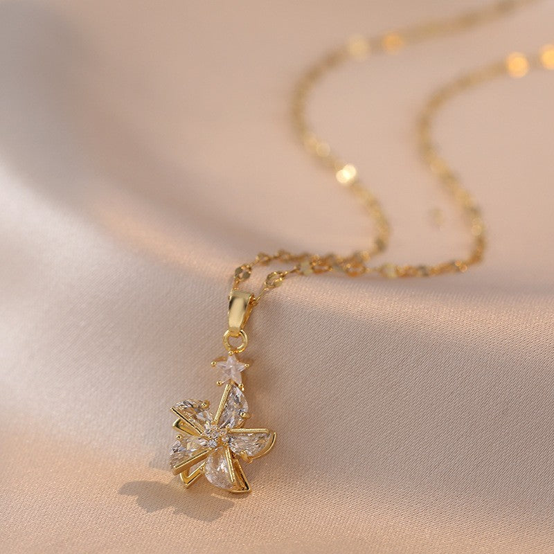 Elegant Titanium Steel Necklace – Bauhinia Collection and Assorted Models