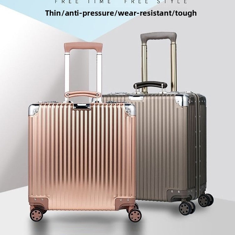 Aluminum-magnesium alloy trolley suitcase