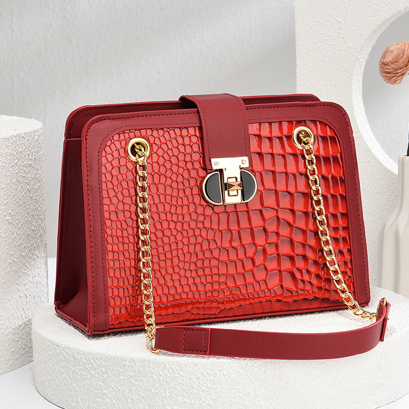 Bolso bandolera con cadena para mujer