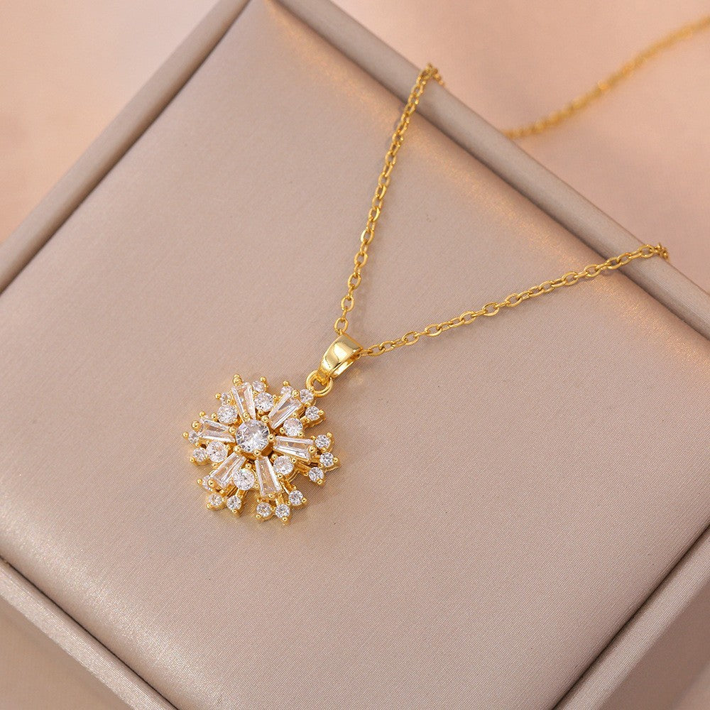 Elegant Titanium Steel Necklace – Bauhinia Collection and Assorted Models
