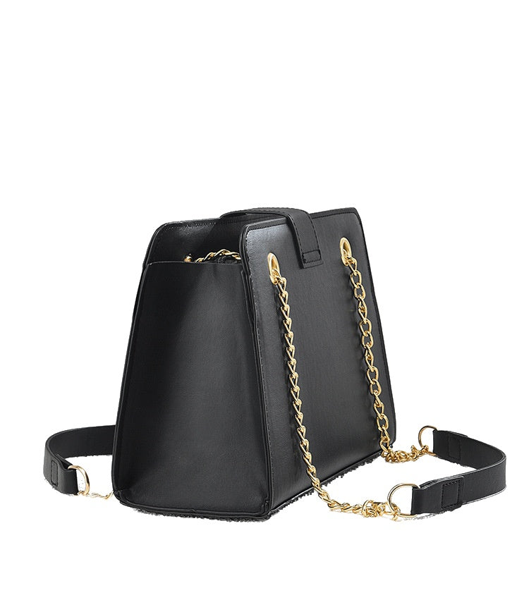 Bolso bandolera con cadena para mujer