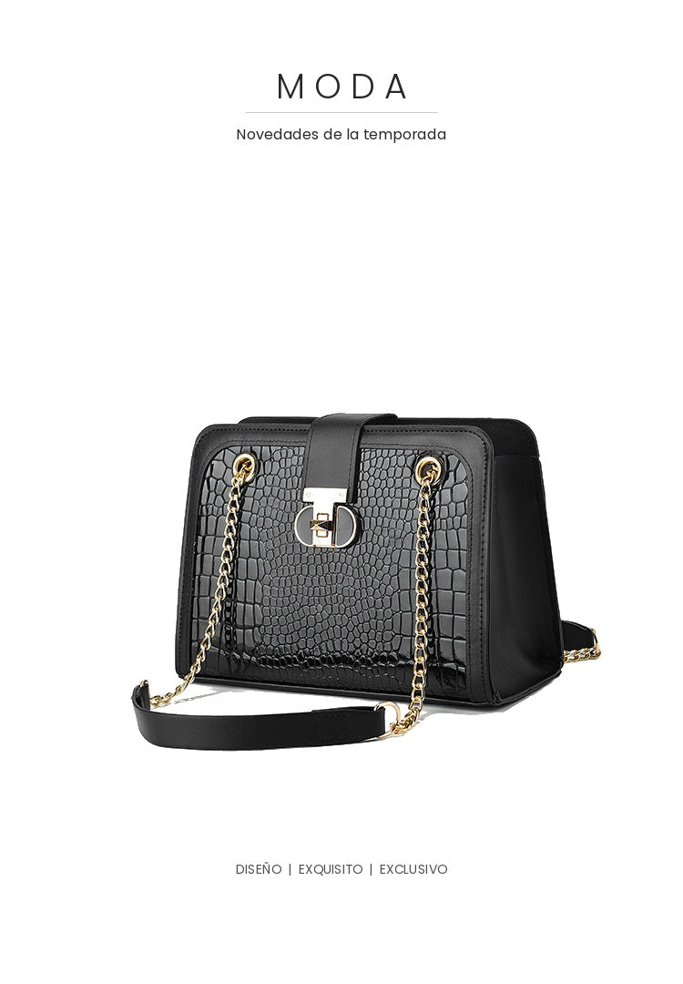 Bolso bandolera con cadena para mujer