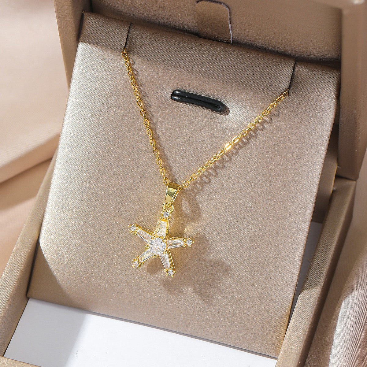 Elegant Titanium Steel Necklace – Bauhinia Collection and Assorted Models