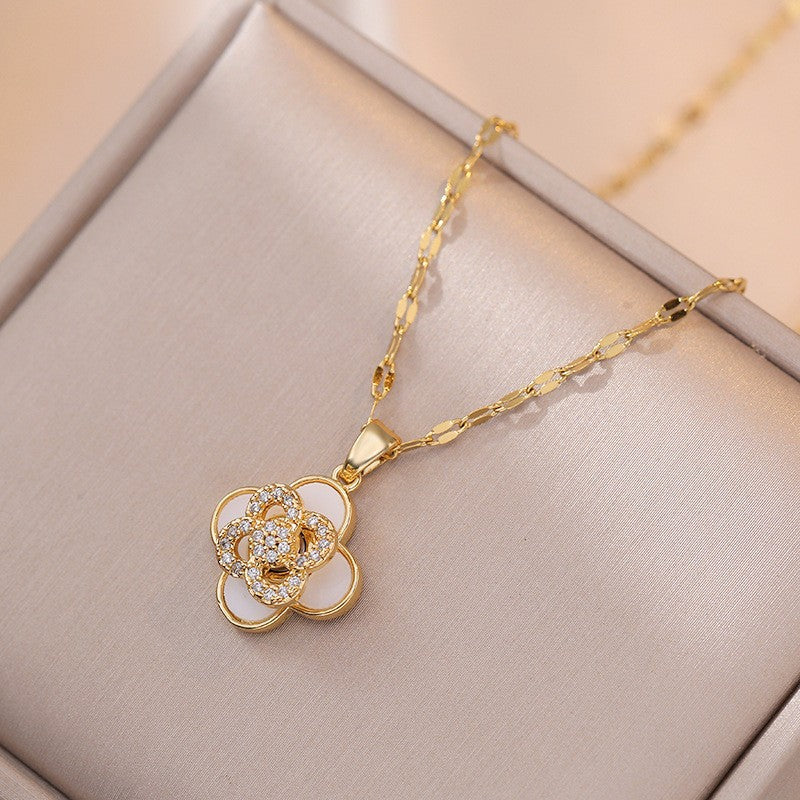 Elegant Titanium Steel Necklace – Bauhinia Collection and Assorted Models